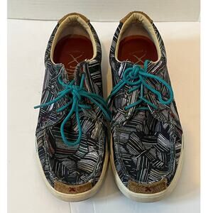 Women's Twisted X Multicolor Print Casual Sneakers Shoes Size 8.5